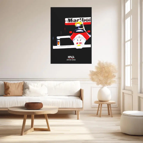 Affiche ou Tableau McLaren MP4 4 Ayrton Senna Formule 1