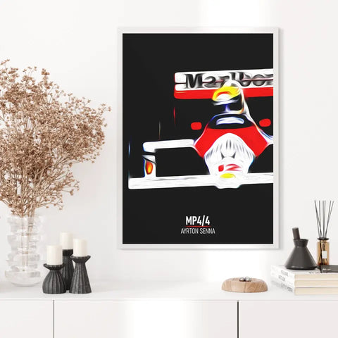 Affiche ou Tableau McLaren MP4 4 Ayrton Senna Formule 1