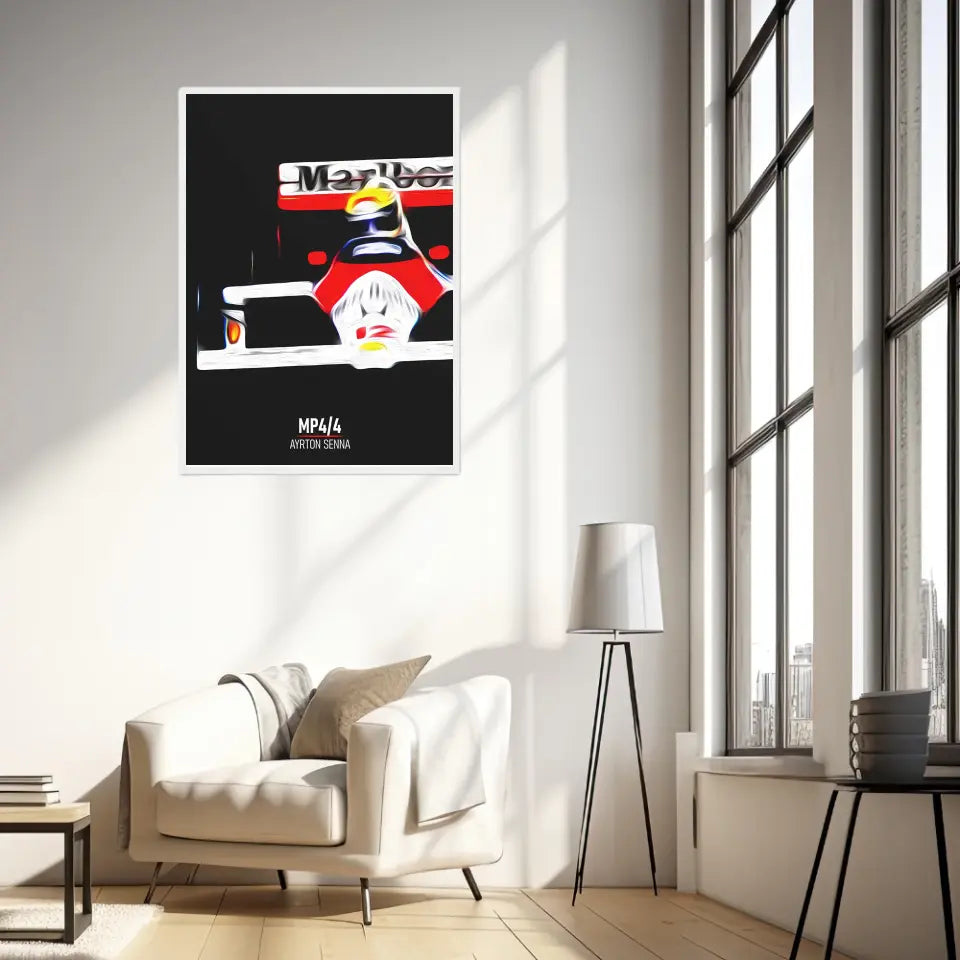 Affiche ou Tableau McLaren MP4 4 Ayrton Senna Formule 1