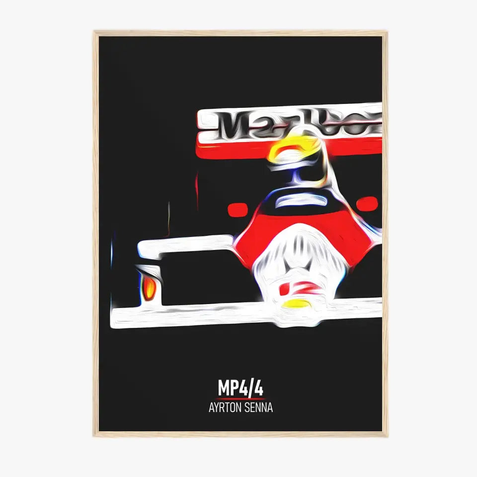 Affiche ou Tableau McLaren MP4 4 Ayrton Senna Formule 1