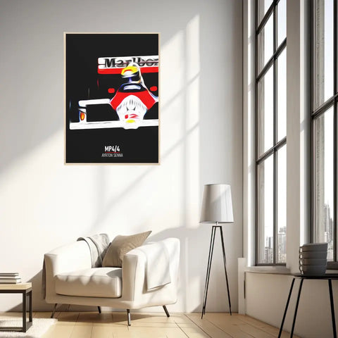 Affiche ou Tableau McLaren MP4 4 Ayrton Senna Formule 1