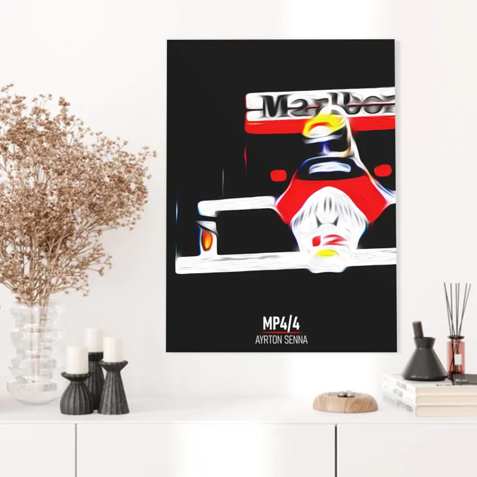Affiche ou Tableau McLaren MP4 4 Ayrton Senna Formule 1