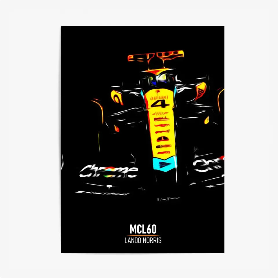 Affiche ou Tableau McLaren MCL60 Lando Norris Formule 1