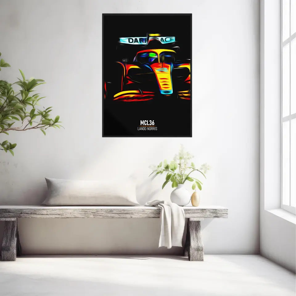 Affiche ou Tableau McLaren MCL36 Lando Norris Formule 1