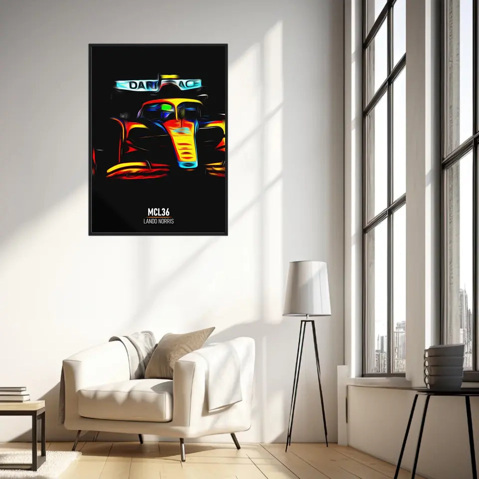 Affiche ou Tableau McLaren MCL36 Lando Norris Formule 1