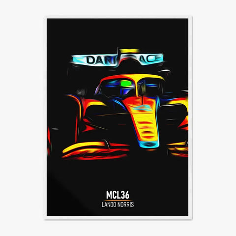 Affiche ou Tableau McLaren MCL36 Lando Norris Formule 1