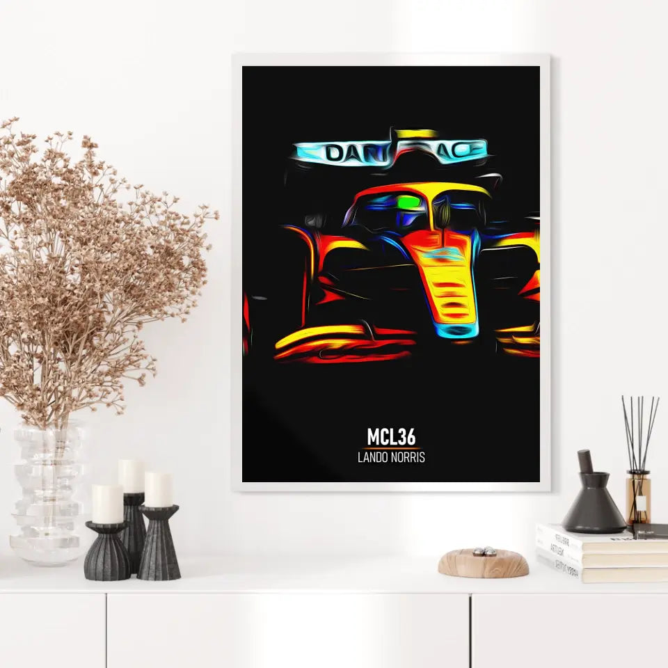 Affiche ou Tableau McLaren MCL36 Lando Norris Formule 1