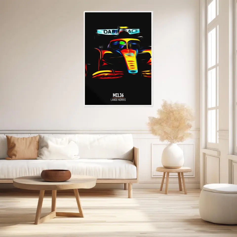 Affiche ou Tableau McLaren MCL36 Lando Norris Formule 1
