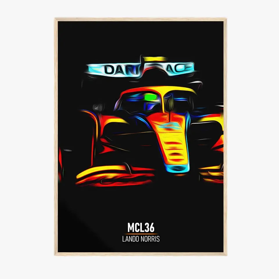Affiche ou Tableau McLaren MCL36 Lando Norris Formule 1