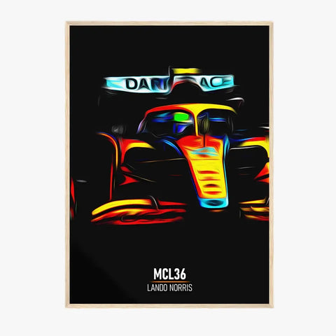 Affiche ou Tableau McLaren MCL36 Lando Norris Formule 1
