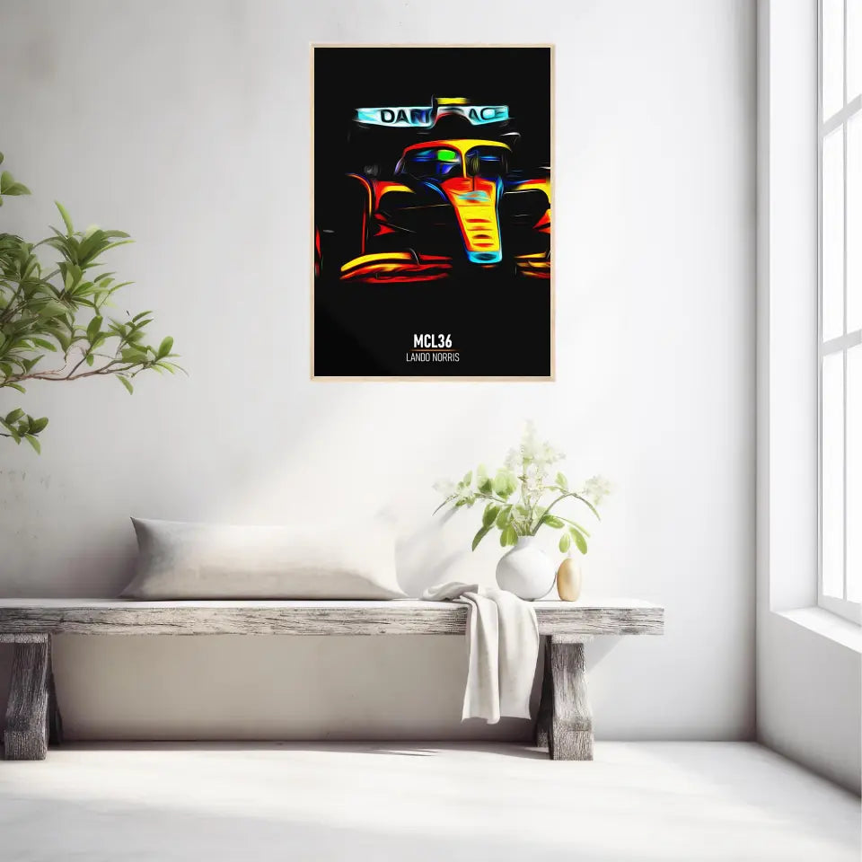 Affiche ou Tableau McLaren MCL36 Lando Norris Formule 1