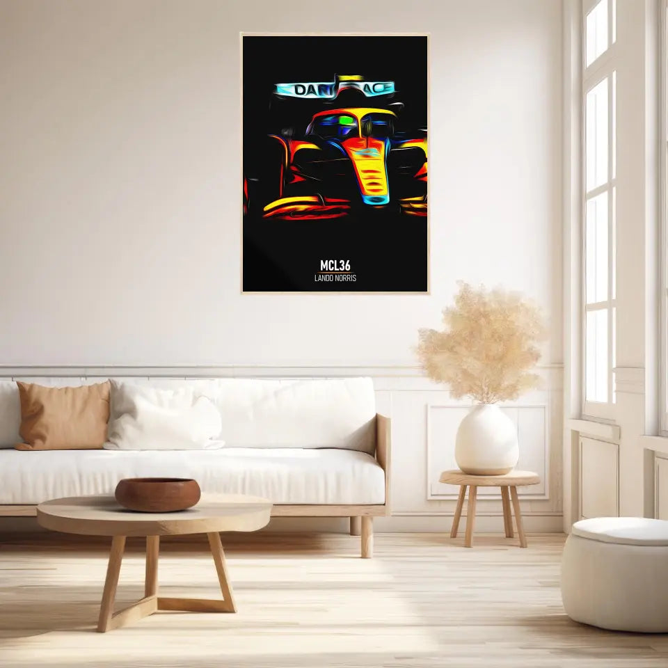 Affiche ou Tableau McLaren MCL36 Lando Norris Formule 1