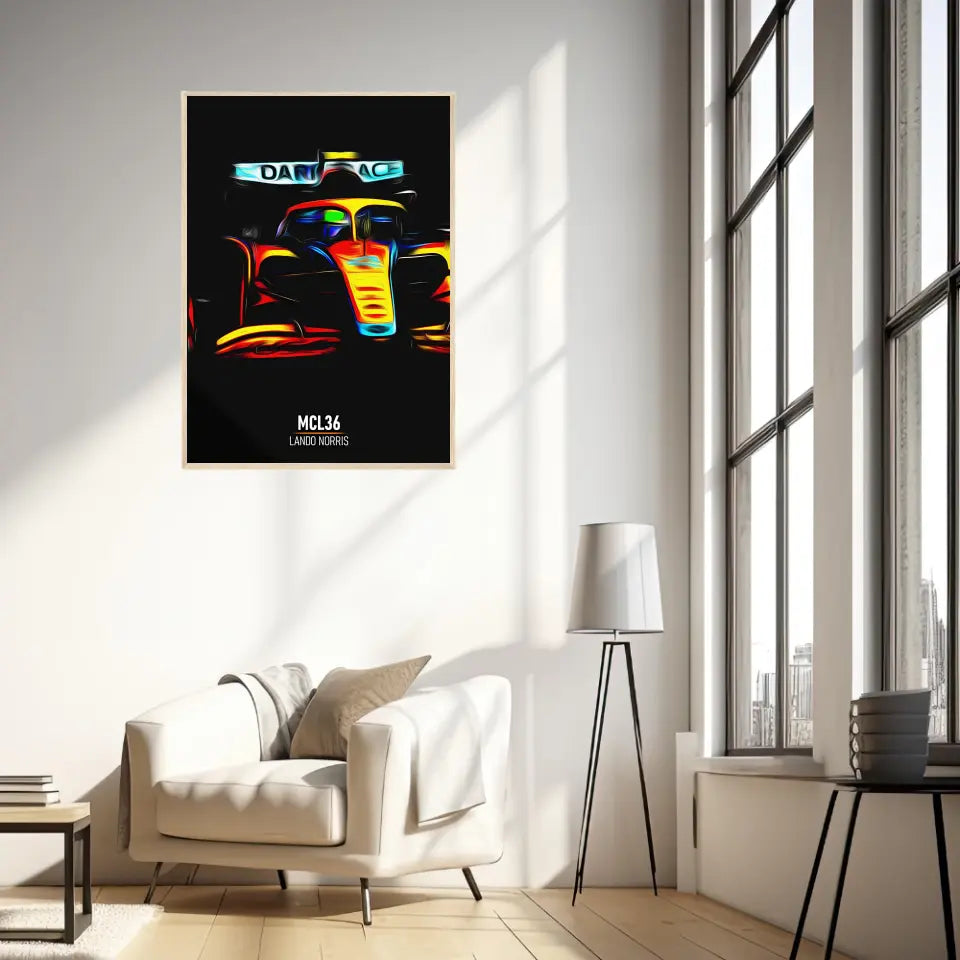 Affiche ou Tableau McLaren MCL36 Lando Norris Formule 1