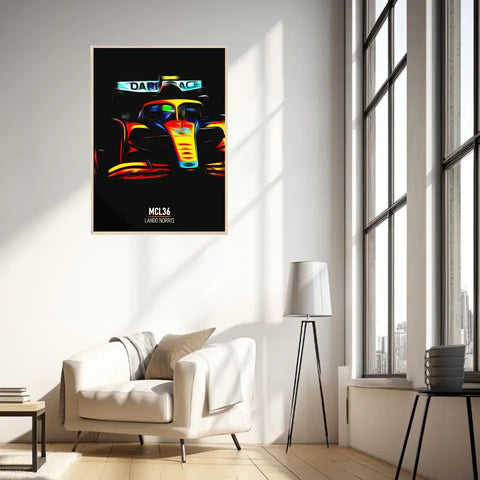 Affiche ou Tableau McLaren MCL36 Lando Norris Formule 1