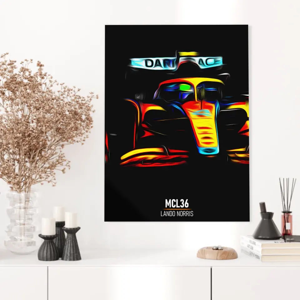Affiche ou Tableau McLaren MCL36 Lando Norris Formule 1