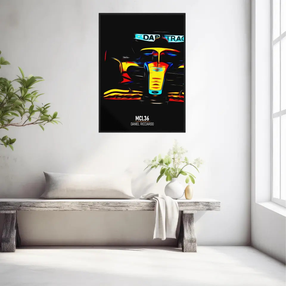 Affiche ou Tableau McLaren MCL36 Daniel Ricciardo Formule 1