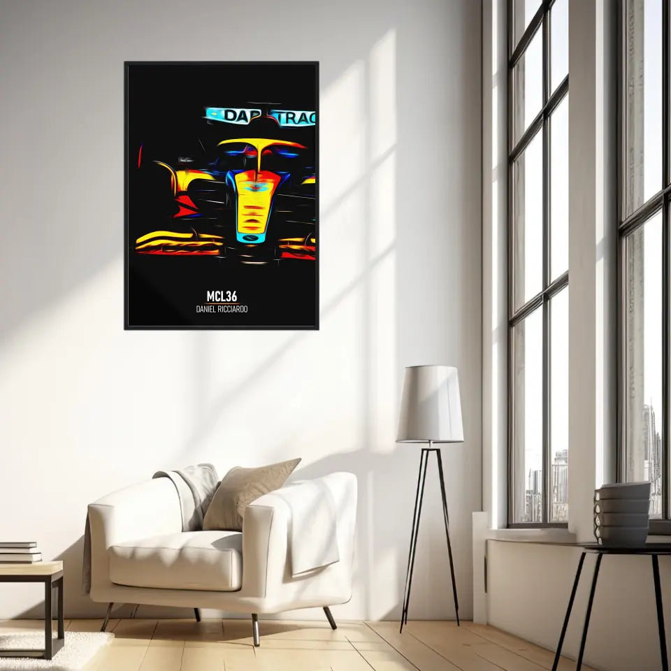 Affiche ou Tableau McLaren MCL36 Daniel Ricciardo Formule 1