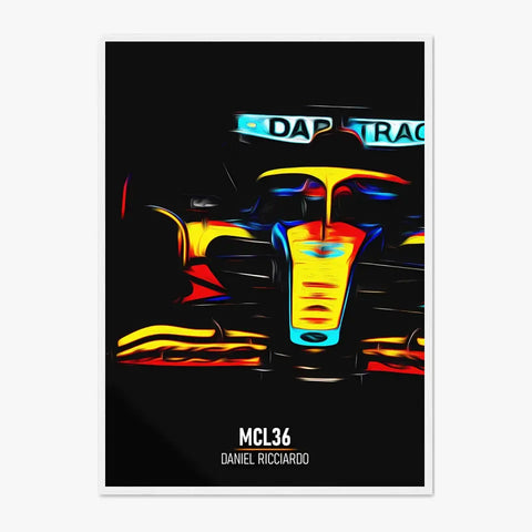 Affiche ou Tableau McLaren MCL36 Daniel Ricciardo Formule 1