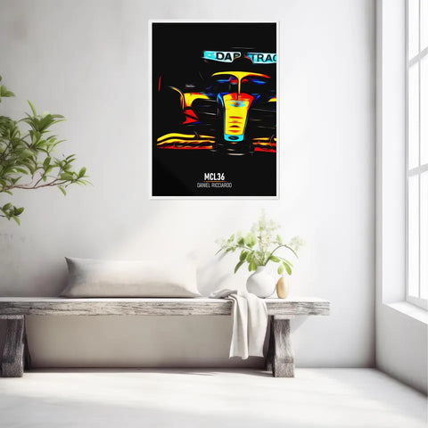 Affiche ou Tableau McLaren MCL36 Daniel Ricciardo Formule 1
