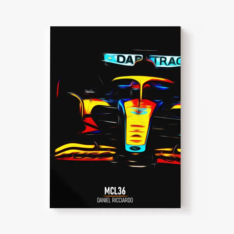 Affiche ou Tableau McLaren MCL36 Daniel Ricciardo Formule 1