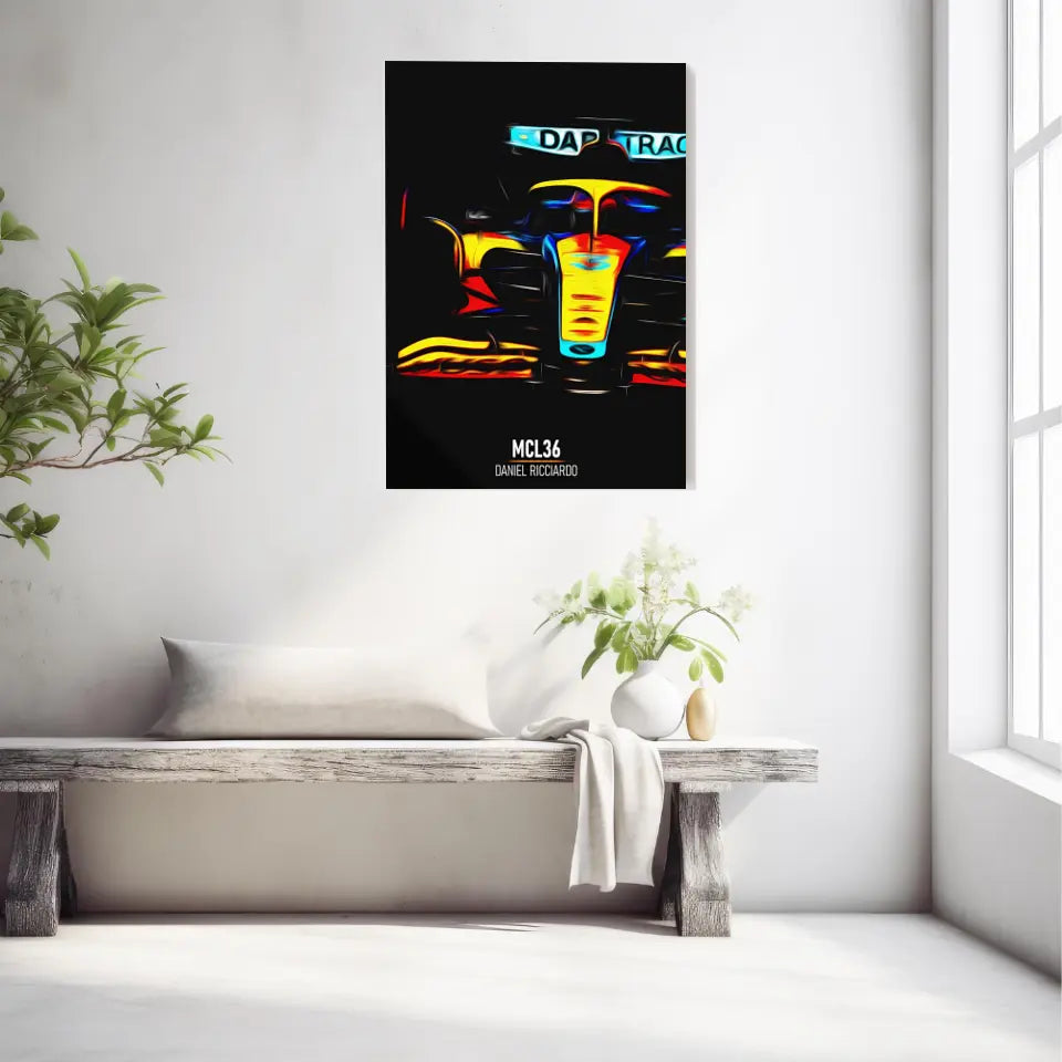 Affiche ou Tableau McLaren MCL36 Daniel Ricciardo Formule 1