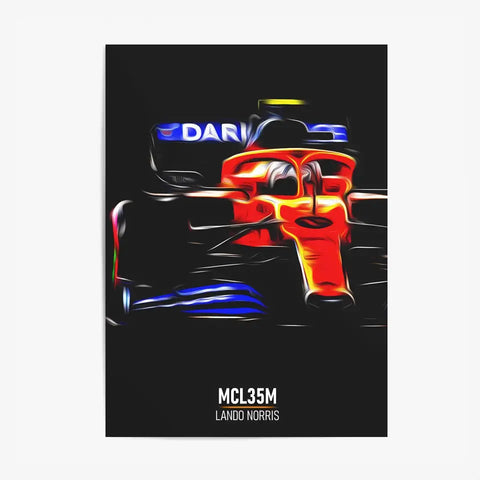 Affiche ou Tableau McLaren MCL35M Lando Norris Formule 1