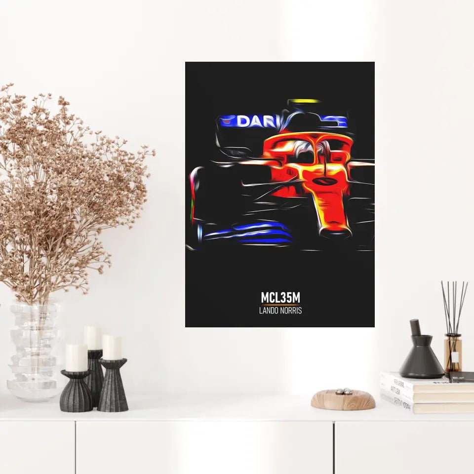 Affiche ou Tableau McLaren MCL35M Lando Norris Formule 1