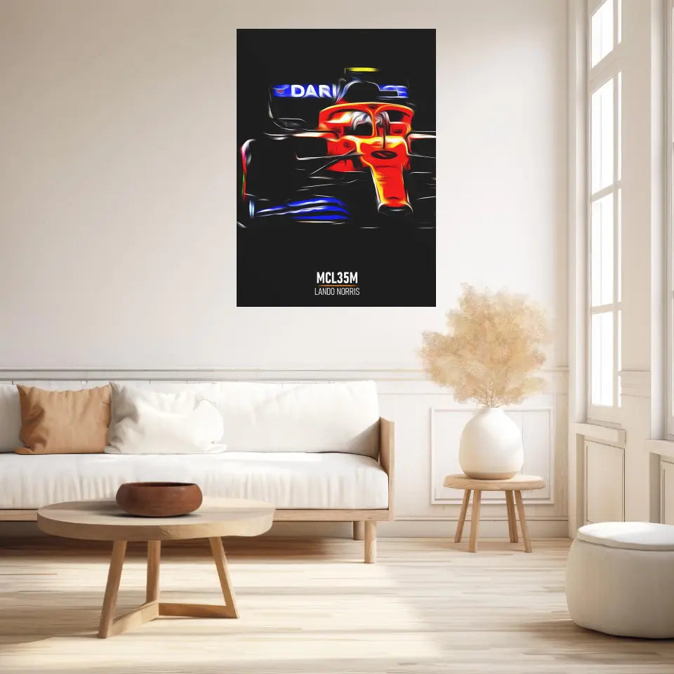 Affiche ou Tableau McLaren MCL35M Lando Norris Formule 1