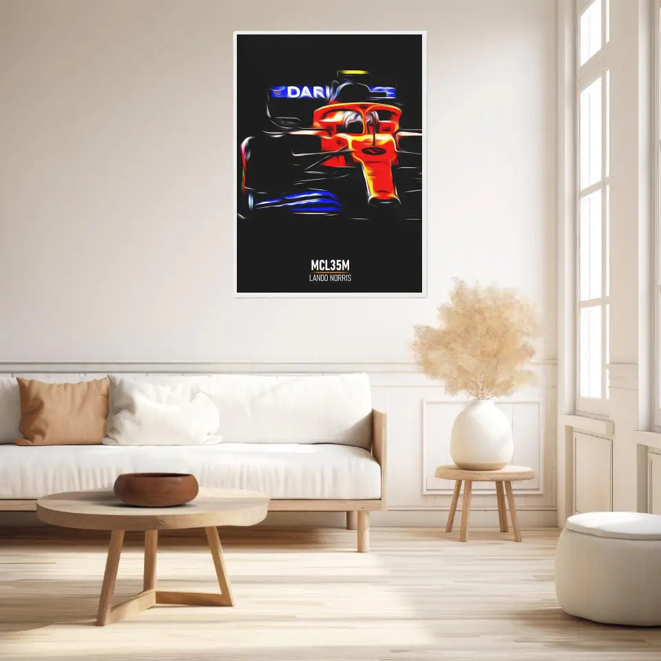 Affiche ou Tableau McLaren MCL35M Lando Norris Formule 1