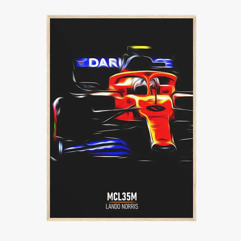 Affiche ou Tableau McLaren MCL35M Lando Norris Formule 1