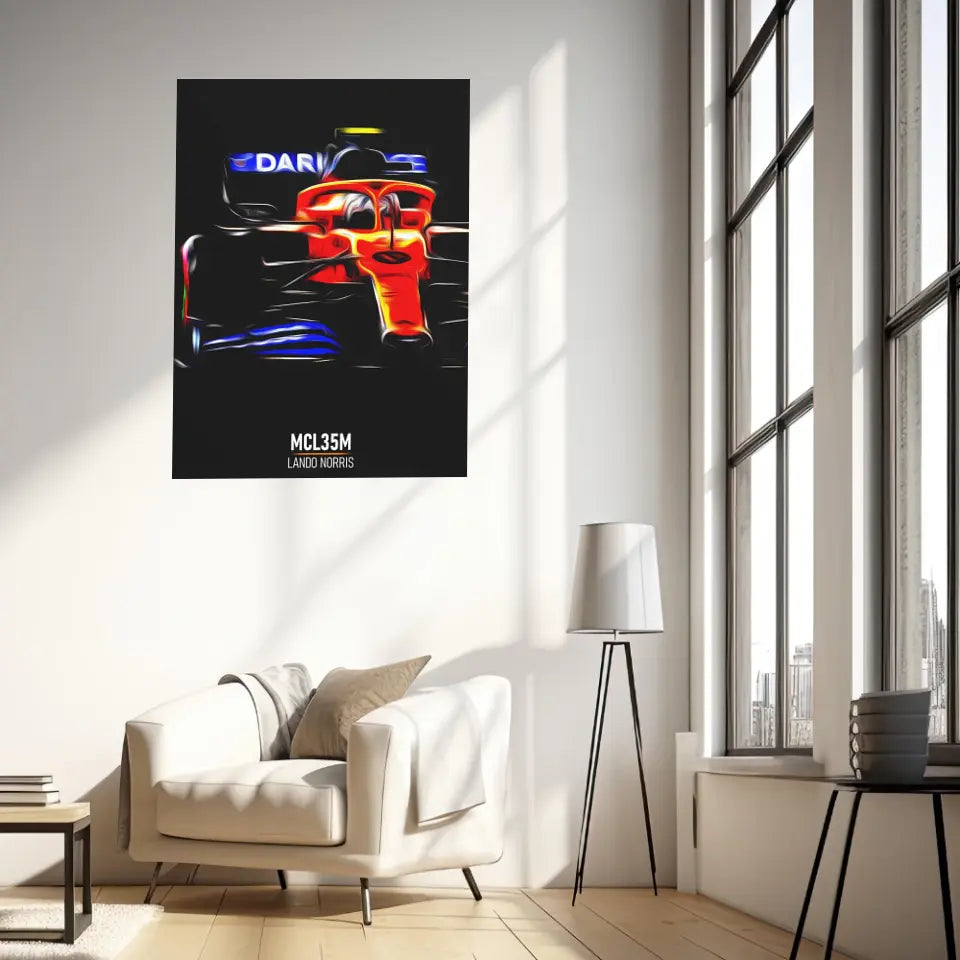 Affiche ou Tableau McLaren MCL35M Lando Norris Formule 1