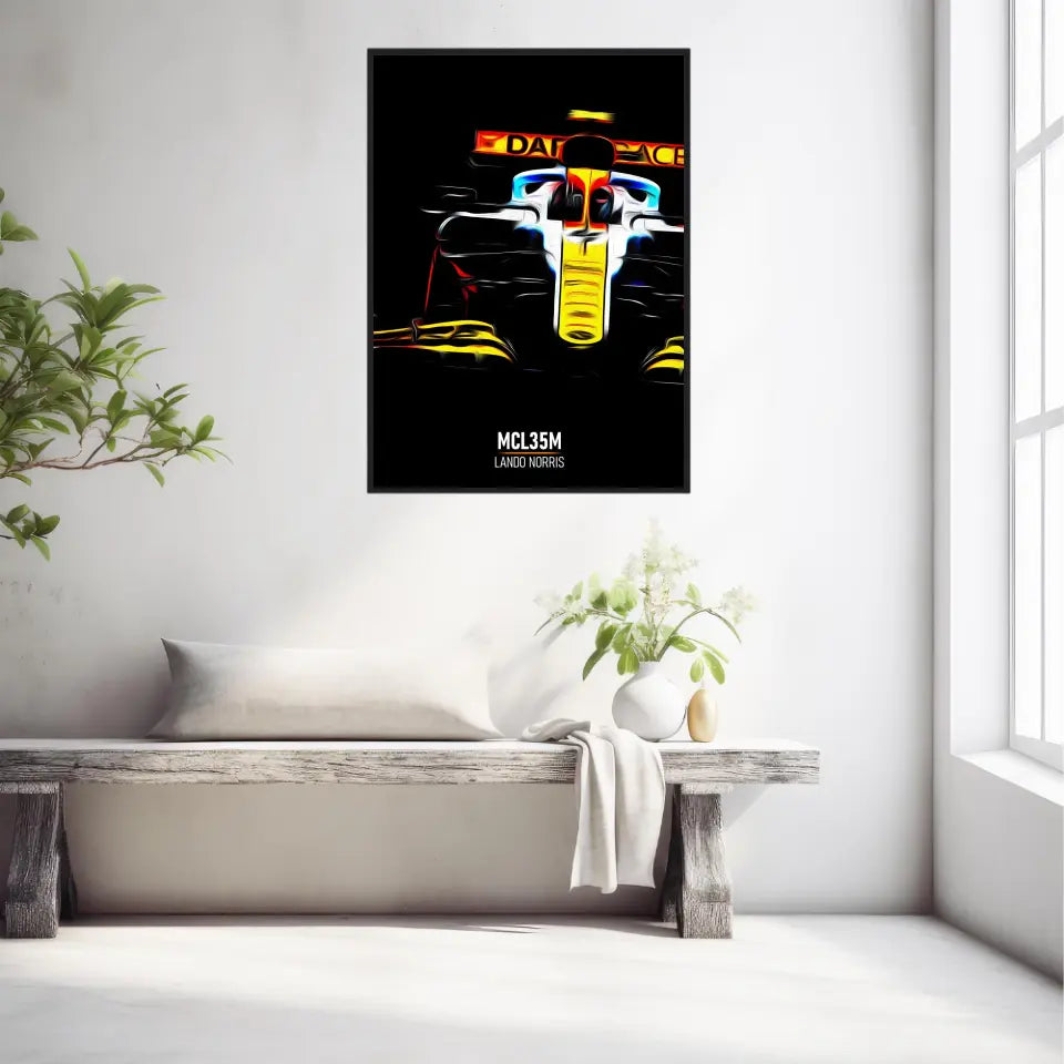 Affiche ou Tableau McLaren MCL35M Lando Norris Gulf Formule 1