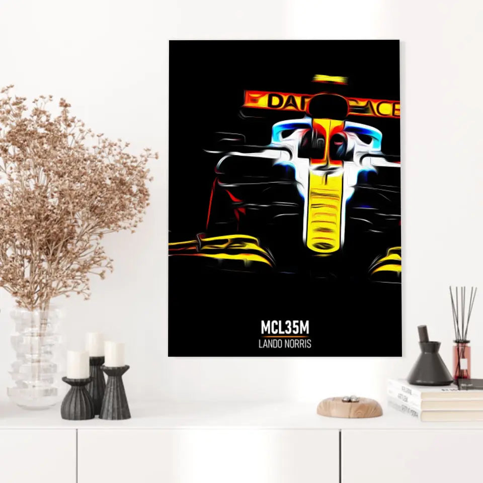 Affiche ou Tableau McLaren MCL35M Lando Norris Gulf Formule 1