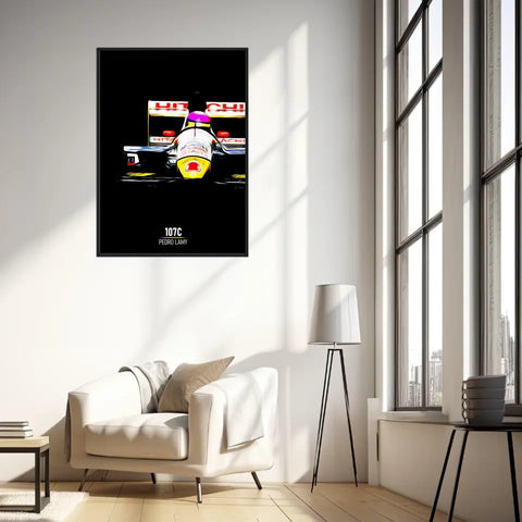 Affiche ou Tableau Lotus 107C Pedro Lamy Formule 1
