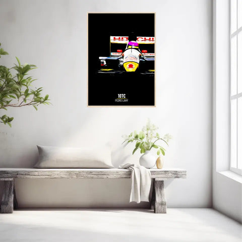 Affiche ou Tableau Lotus 107C Pedro Lamy Formule 1