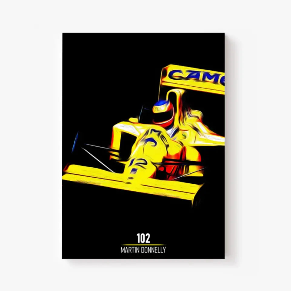 Affiche ou Tableau Lotus 102 Martin Donnelly Formule 1