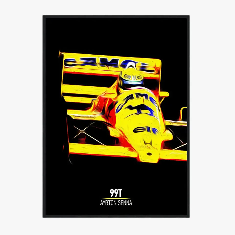 Affiche ou Tableau Lotus 99T Ayrton Senna Formule 1