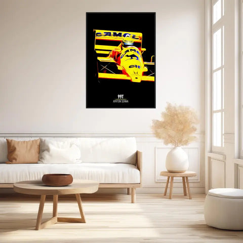 Affiche ou Tableau Lotus 99T Ayrton Senna Formule 1