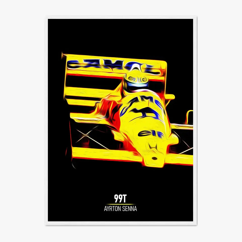 Affiche ou Tableau Lotus 99T Ayrton Senna Formule 1