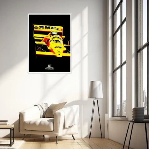 Affiche ou Tableau Lotus 99T Ayrton Senna Formule 1