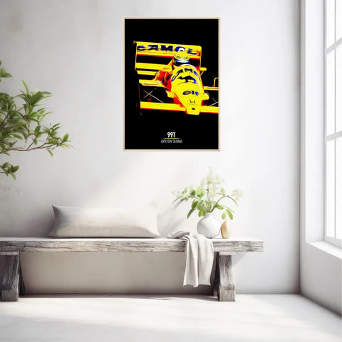 Affiche ou Tableau Lotus 99T Ayrton Senna Formule 1