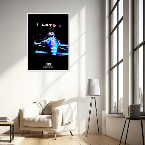 Affiche ou Tableau Liger JS33B Philippe Alliot Formule 1