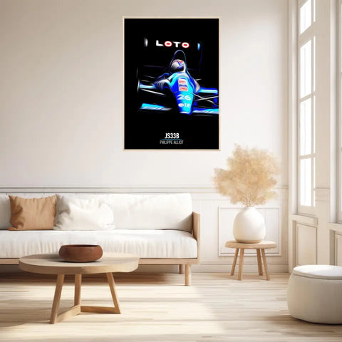 Affiche ou Tableau Liger JS33B Philippe Alliot Formule 1