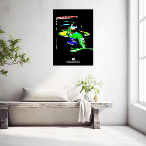 Affiche ou Tableau Jordan 191 Michael Schumacher Formule 1