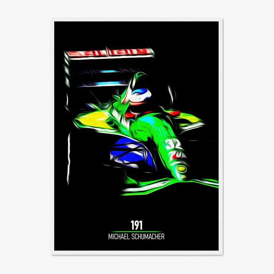 Affiche ou Tableau Jordan 191 Michael Schumacher Formule 1