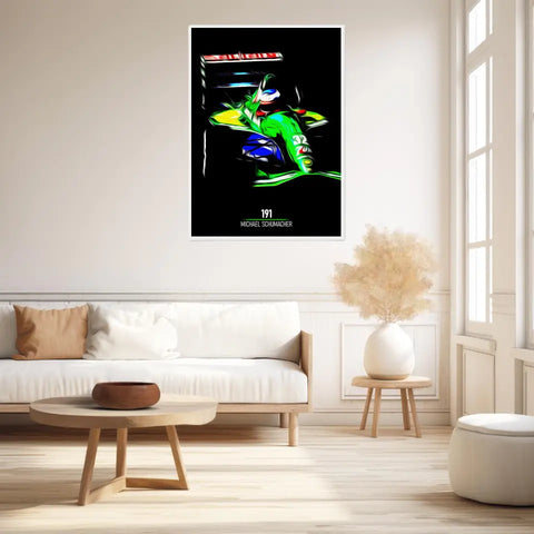Affiche ou Tableau Jordan 191 Michael Schumacher Formule 1