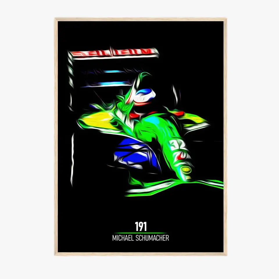 Affiche ou Tableau Jordan 191 Michael Schumacher Formule 1