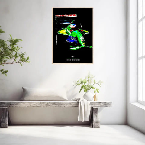 Affiche ou Tableau Jordan 191 Michael Schumacher Formule 1
