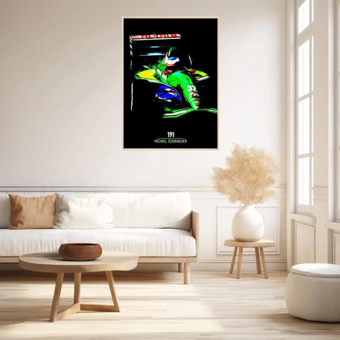 Affiche ou Tableau Jordan 191 Michael Schumacher Formule 1