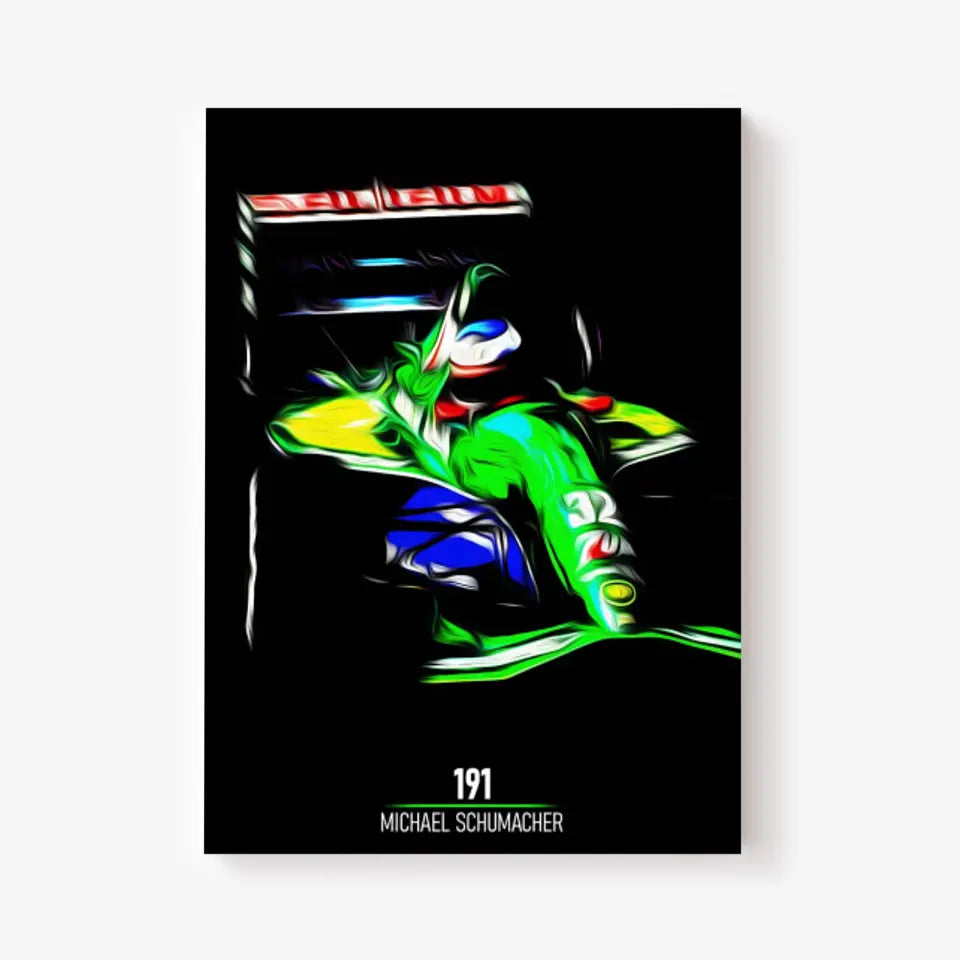 Affiche ou Tableau Jordan 191 Michael Schumacher Formule 1
